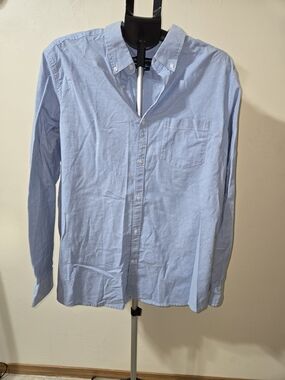 George Light Blue Men's Button-Down Shirt XL